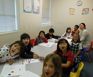 Students in Jumping Up after-school program